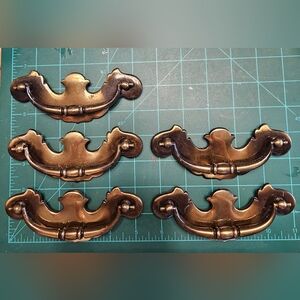 Old Brass Drawer Pulls Batwing